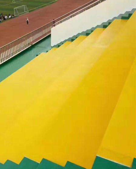 青岛球场台阶翻新修补改造